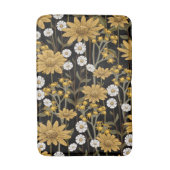 Aesthetische florale anoranje badmat (Voorkant Verticaal)