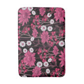 Aesthetische florale anoranje badmat (Voorkant Verticaal)