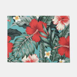 Aesthetische florale anoranje deurmat