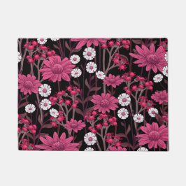 Aesthetische florale anoranje deurmat