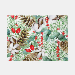 Aesthetische florale anoranje deurmat