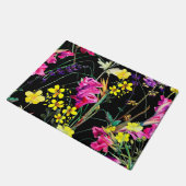 Aesthetische florale anoranje deurmat (Schuin)