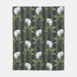 Aesthetische florale anoranje fleece deken