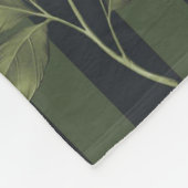 Aesthetische florale anoranje fleece deken (Hoek)