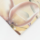 Aesthetische florale anoranje fleece deken (Hoek)