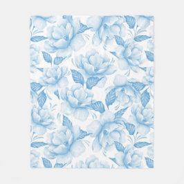 Aesthetische florale anoranje fleece deken