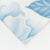 Aesthetische florale anoranje fleece deken (Hoek)