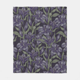 Aesthetische florale anoranje fleece deken