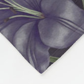 Aesthetische florale anoranje fleece deken (Hoek)