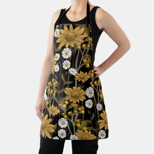 Aesthetische florale anoranje schort (Insitu)