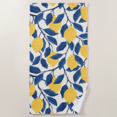 Aesthetische florale anoranje strandlaken (Voorkant)