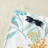 Aesthetische florale anoranje strandlaken (In situ)