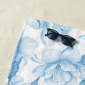 Aesthetische florale anoranje strandlaken (In situ)