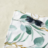 Aesthetische florale anoranje strandlaken (In situ)