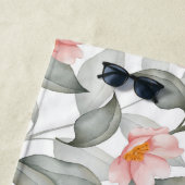 Aesthetische florale anoranje strandlaken (In situ)