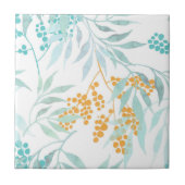 Aesthetische florale anoranje tegeltje (Voorkant)