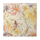 Aesthetische florale anoranje tegeltje (Voorkant)