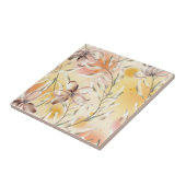 Aesthetische florale anoranje tegeltje (Zijkant)