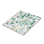 Aesthetische florale anoranje tegeltje<br><div class="desc">Esthetische keramische tegel voor bloemen</div>