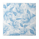 Aesthetische florale anoranje tegeltje (Voorkant)