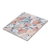 Aesthetische florale anoranje tegeltje (Zijkant)