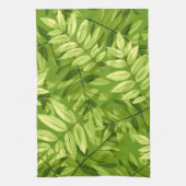 Aesthetische florale anoranje theedoek (Verticaal)