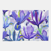 Aesthetische florale anoranje theedoek (Horizontaal)