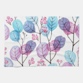 Aesthetische florale anoranje theedoek (Horizontaal)