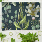 Aesthetische florale anoranje theedoek (Gevouwen)