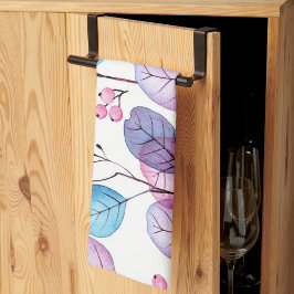 Aesthetische florale anoranje theedoek