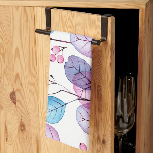 Aesthetische florale anoranje theedoek