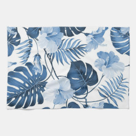 Aesthetische florale anoranje theedoek