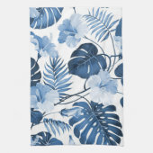 Aesthetische florale anoranje theedoek (Verticaal)