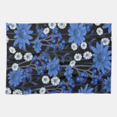 Aesthetische florale anoranje theedoek (Horizontaal)