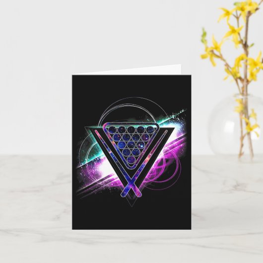 Aesthetische galaxy Billiards Kaart (Gele Bloem)