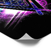Aesthetische galaxy Billiards Poster (Hoek)