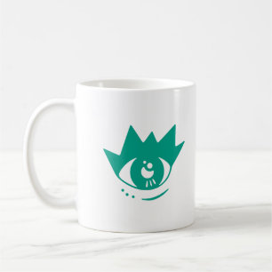 Aesthetische groene oogkoffie Mok