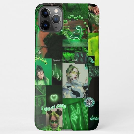 Aesthetische groene telefoontas iPhone hoesje (Achterkant)