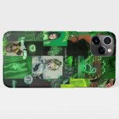 Aesthetische groene telefoontas iPhone hoesje (Achterkant horizontaal)