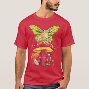 Aesthetische katoenkikker paddenstoel Fungi Fairyc T-shirt