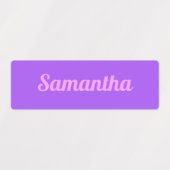 Aesthetische kleurenpaletnaamlabels met dampgolf labels (Design 1)