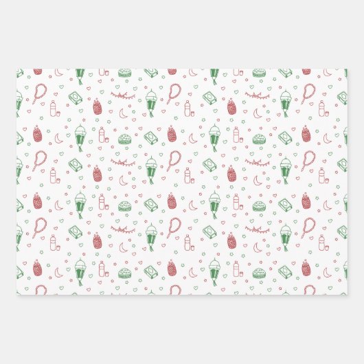 Aesthetische kleurrijke moslim Ramadan en Eid Inpakpapier Vel (Voorkant)