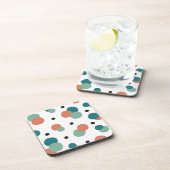 Aesthetische kleurrijke Stippen Bier Onderzetter (Rechterzijde)