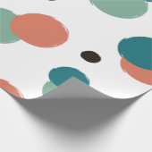 Aesthetische kleurrijke Stippen Cadeaupapier (Hoek)