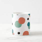 Aesthetische kleurrijke Stippen Koffiemok (Center)