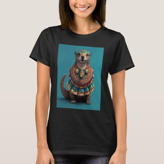 Aesthetische koolstof otter-esthetische koolstof o t-shirt (Voorkant)