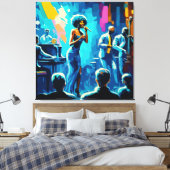 Aesthetische muziek kunst aan de muur canvas afdruk (Insitu (Slaapkamer))