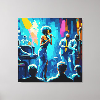 Aesthetische muziek kunst aan de muur canvas afdruk