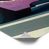 Aesthetische pasta roze meiselvormer poster (Hoek)