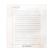 Aesthetische persoonlijke naam wegwerplaptop notitieblok (Voorkant)